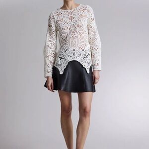 &OtherStories Crochet-Lace Replum Top